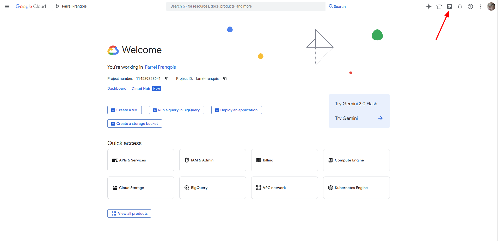 Cara aktivasi Google Cloud Shell
