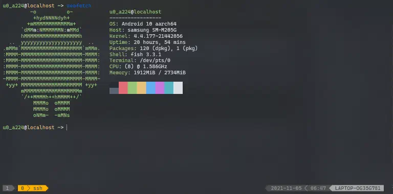 Gambar Unggulan dari Pos Cara menggunakan Termux dari Komputer Desktop/Laptop melalui SSH